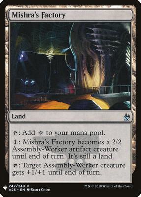 Mishra's Factory (A25) card from The List Reprints