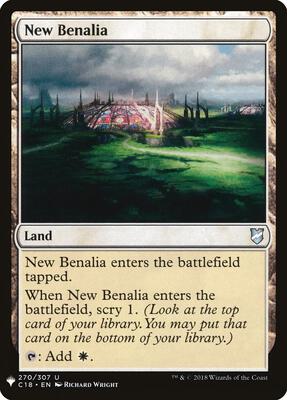 New Benalia card from The List Reprints
