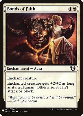 Bonds of Faith card from The List Reprints