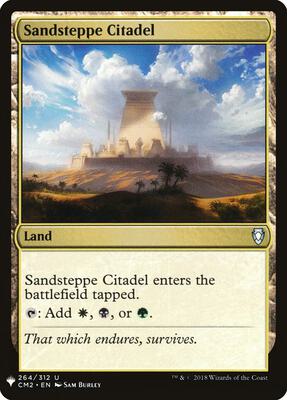 Sandsteppe Citadel (CM2) card from The List Reprints