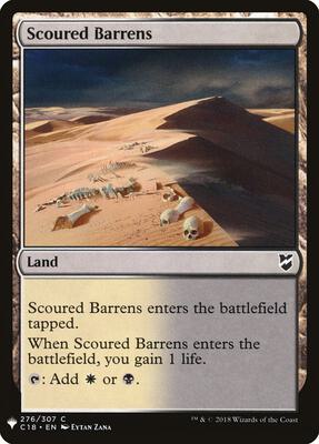 Scoured Barrens card from The List Reprints