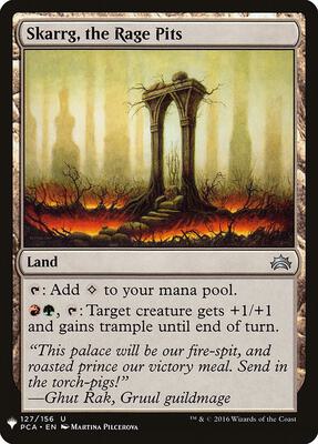 Skarrg, the Rage Pits card from The List Reprints