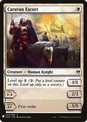 Caravan Escort card from The List Reprints