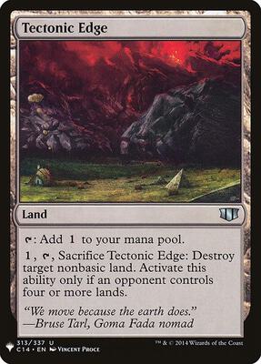 Tectonic Edge card from The List Reprints