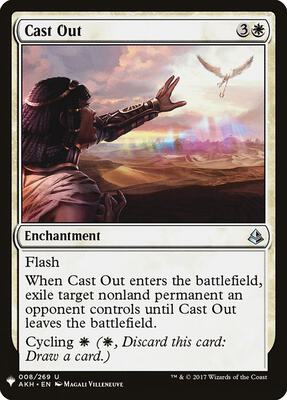 Cast Out card from The List Reprints