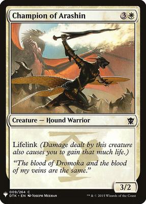 Champion of Arashin card from The List Reprints