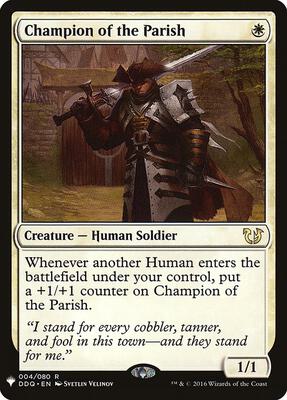 Champion of the Parish card from The List Reprints
