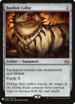 Basilisk Collar (MM3) card from The List Reprints