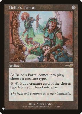 Belbe's Portal card from The List Reprints