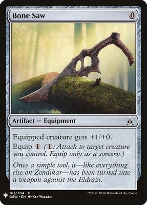 Bone Saw card from The List Reprints
