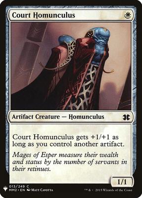 Court Homunculus card from The List Reprints