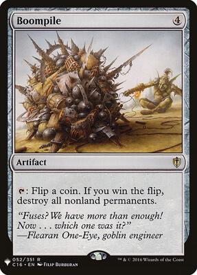Boompile card from The List Reprints