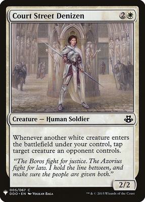 Court Street Denizen card from The List Reprints