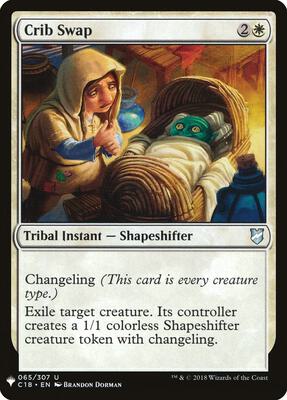 Crib Swap (C18) card from The List Reprints