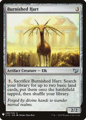 Burnished Hart card from The List Reprints