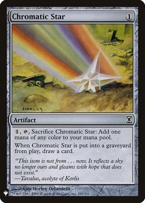 Chromatic Star card from The List Reprints