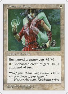 Armor of Faith card from Fifth Edition
