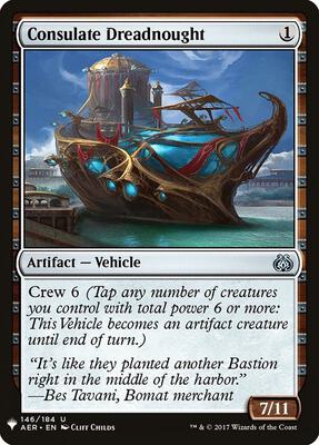 Consulate Dreadnought card from The List Reprints