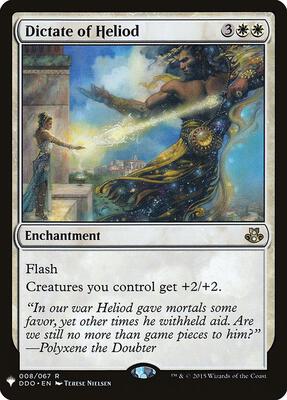 Dictate of Heliod card from The List Reprints