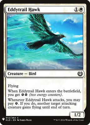 Eddytrail Hawk card from The List Reprints