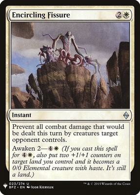 Encircling Fissure card from The List Reprints