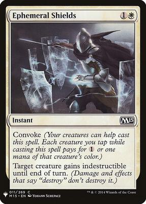 Ephemeral Shields card from The List Reprints