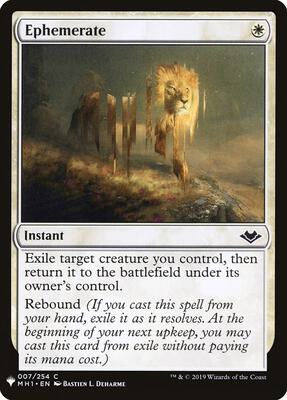 Ephemerate card from The List Reprints