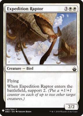 Expedition Raptor card from The List Reprints