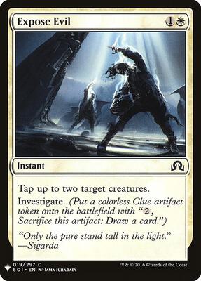 Expose Evil card from The List Reprints