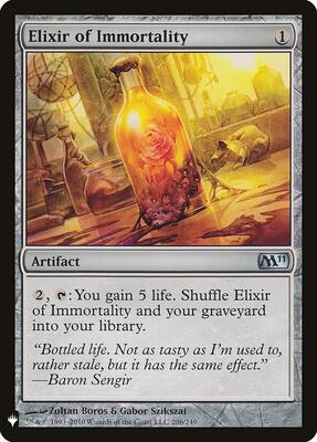 Elixir of Immortality card from The List Reprints