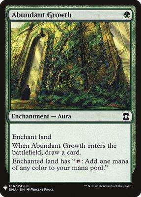 Abundant Growth card from The List Reprints