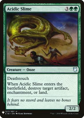 Acidic Slime card from The List Reprints