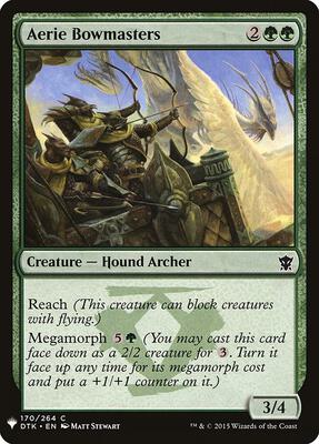 Aerie Bowmasters card from The List Reprints