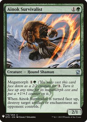 Ainok Survivalist card from The List Reprints