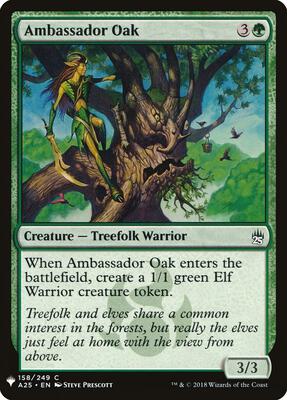 Ambassador Oak card from The List Reprints