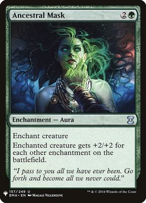 Ancestral Mask card from The List Reprints