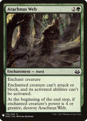 Arachnus Web card from The List Reprints