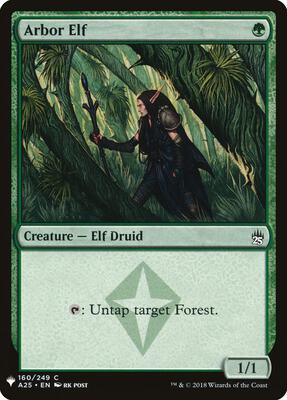 Arbor Elf card from The List Reprints