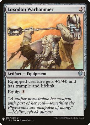 Loxodon Warhammer card from The List Reprints