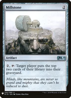 Millstone (M19) card from The List Reprints