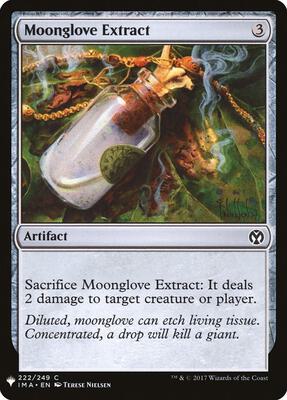 Moonglove Extract card from The List Reprints