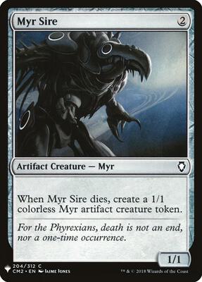 Myr Sire card from The List Reprints