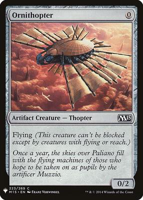 Ornithopter card from The List Reprints