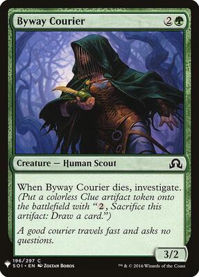 Byway Courier card from The List Reprints