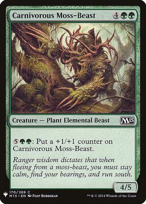 Carnivorous Moss-Beast card from The List Reprints