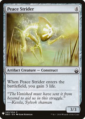 Peace Strider card from The List Reprints