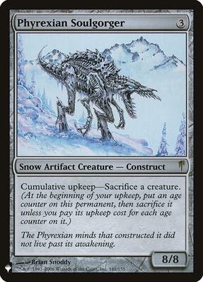 Phyrexian Soulgorger card from The List Reprints