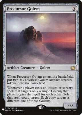 Precursor Golem card from The List Reprints