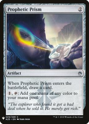 Prophetic Prism card from The List Reprints