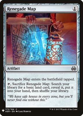 Renegade Map card from The List Reprints